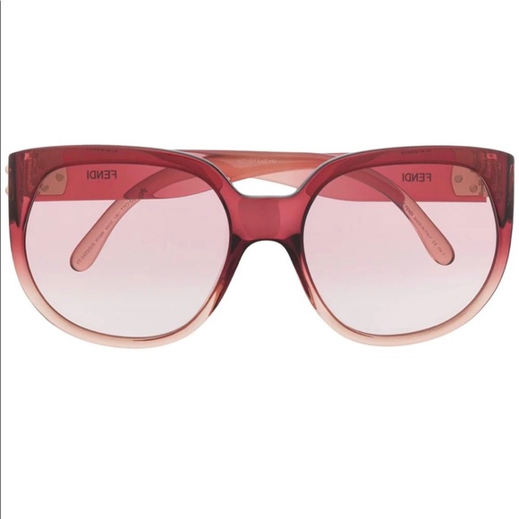 ✨BRAND NEW - FENDI Pink Gradient Sunglasses with Tag - Picture 6 of 11